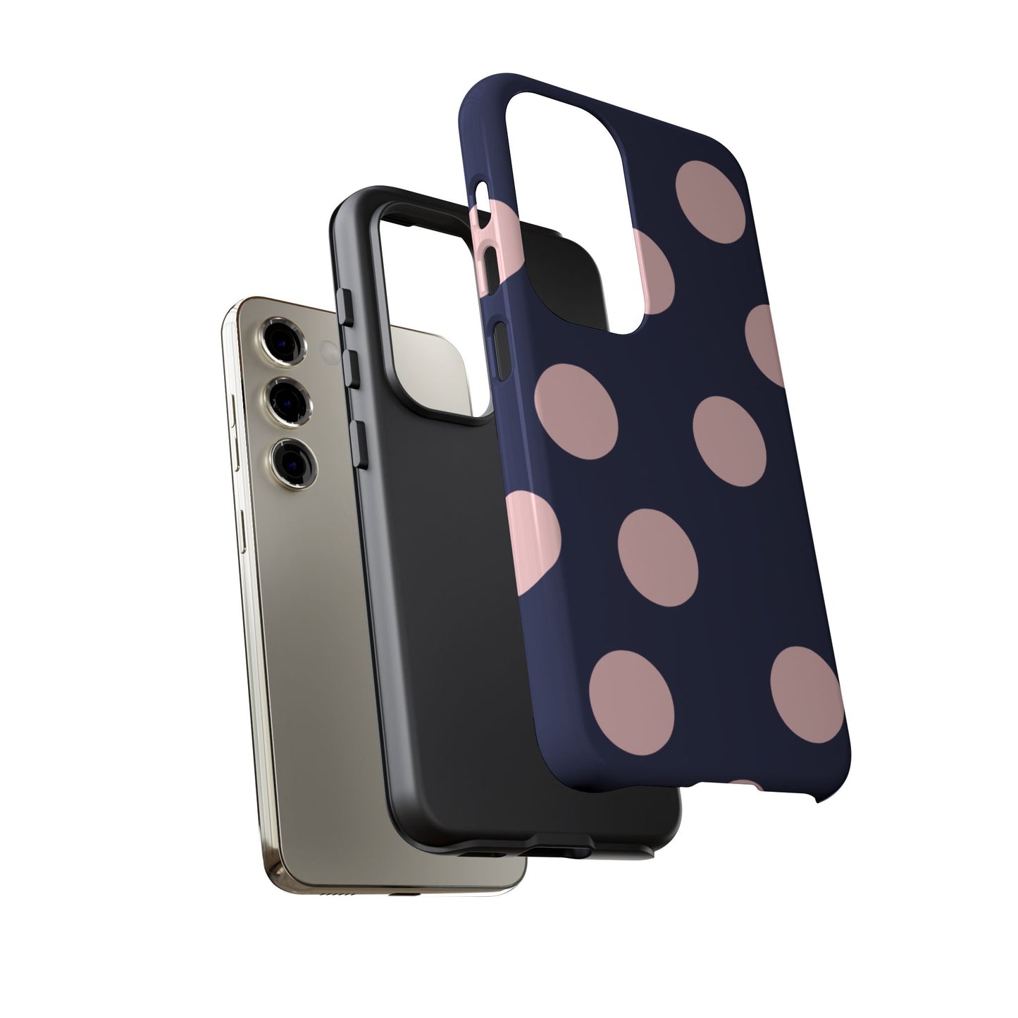 Blue & Pink Polka Dot Phone Case
