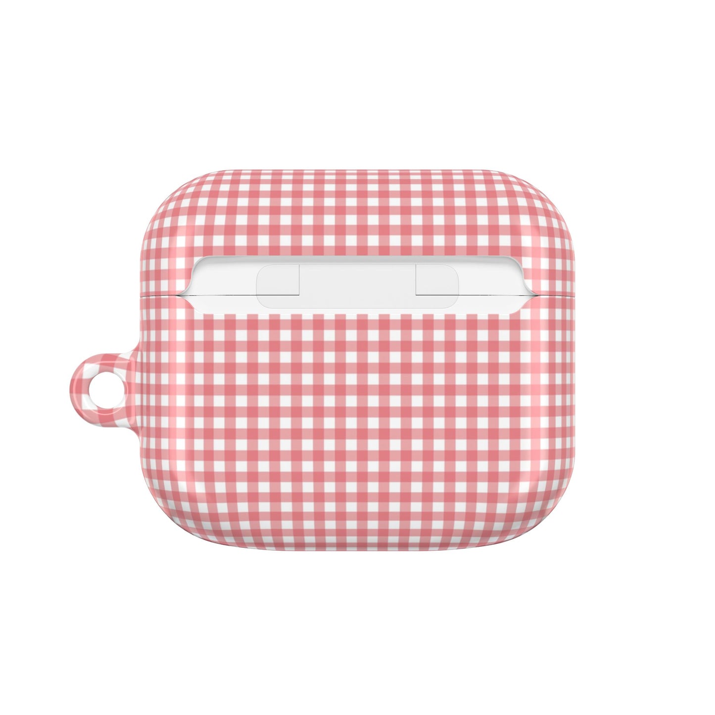 Gingham Pink AirPod Case — Cute Checkered Protective Cover