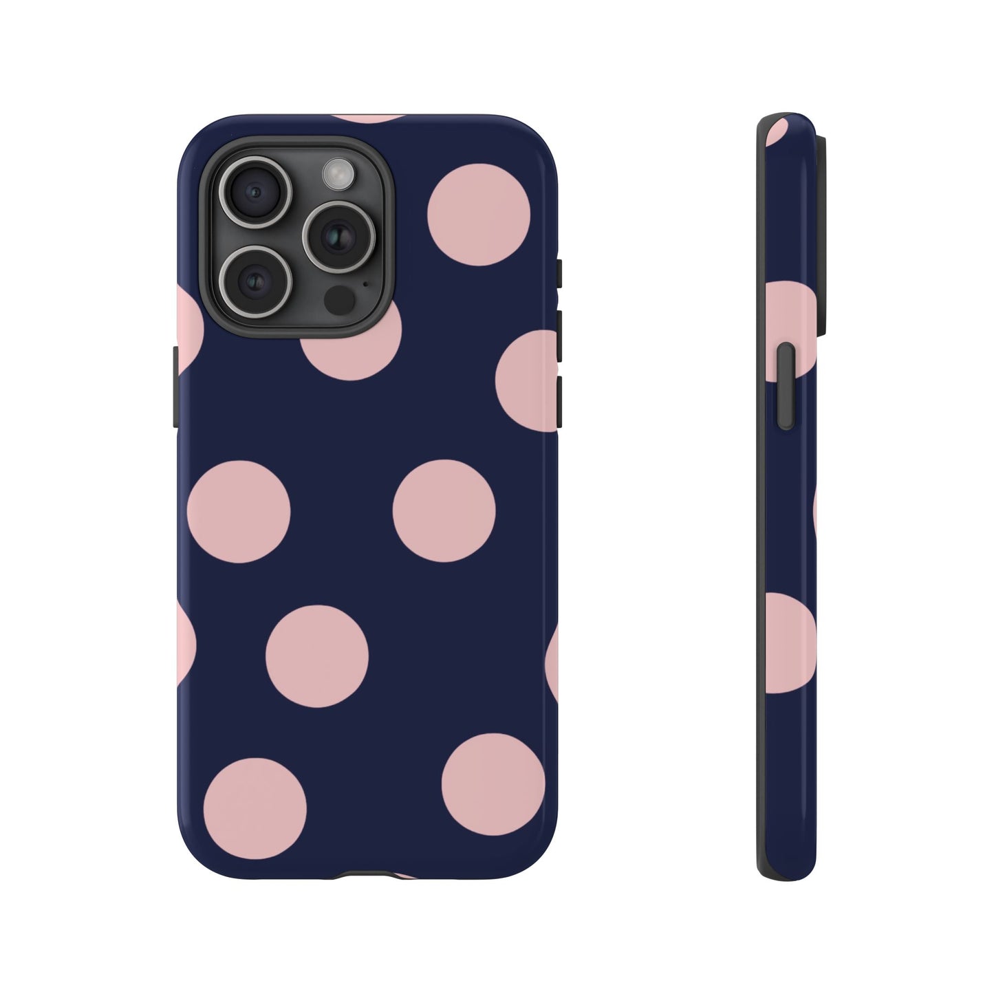 Blue & Pink Polka Dot Tough Phone Case