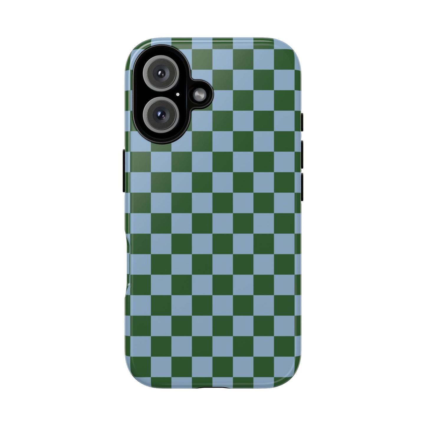 Green & Blue Checkered Phone Case