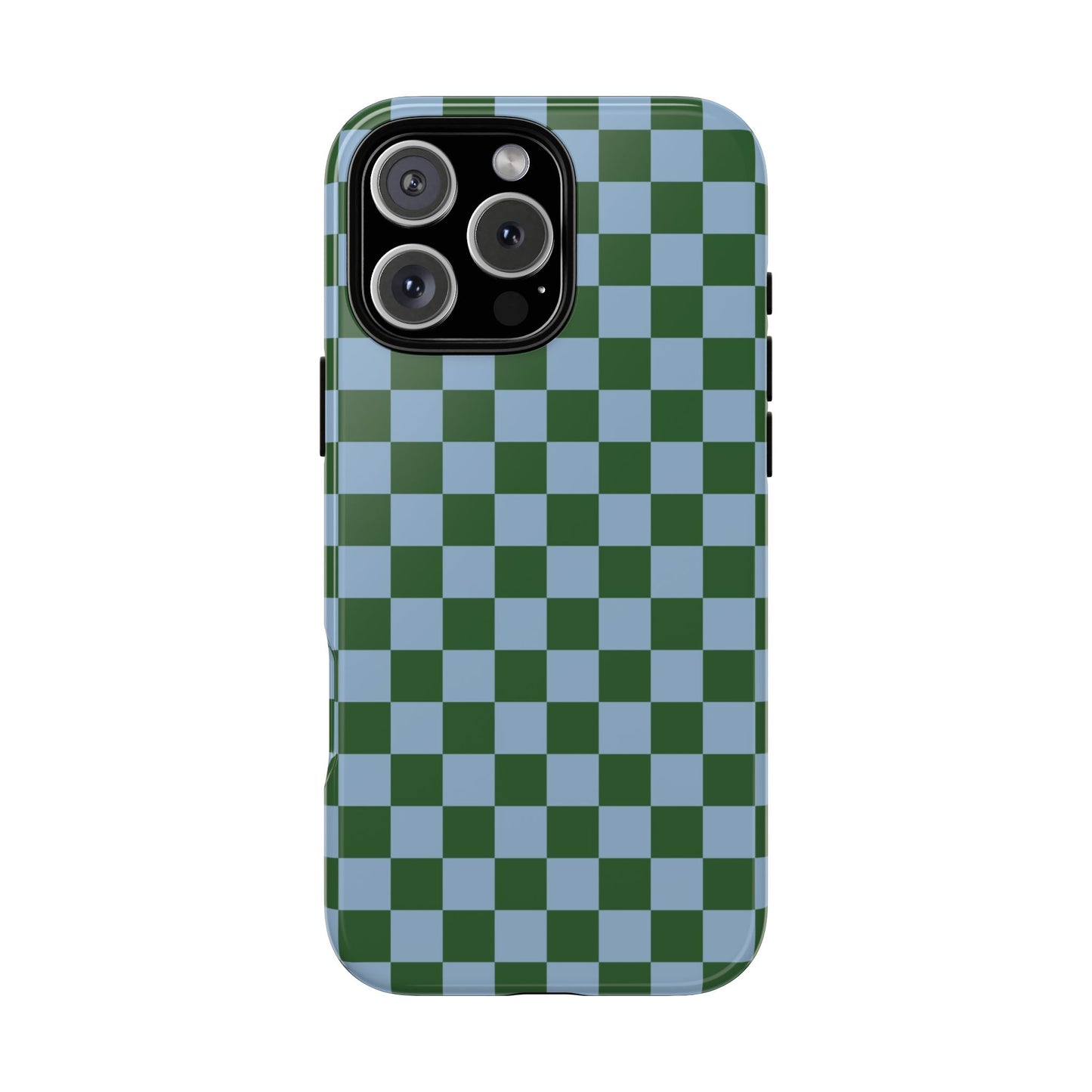 Green & Blue Checkered Phone Case
