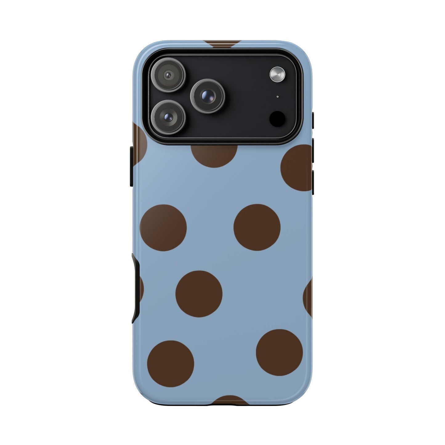 Blue & Brown Polka Dot Tough Phone Case
