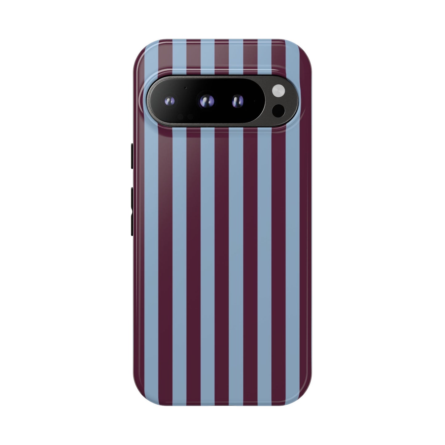Blue & Maroon Striped Tough Phone Case