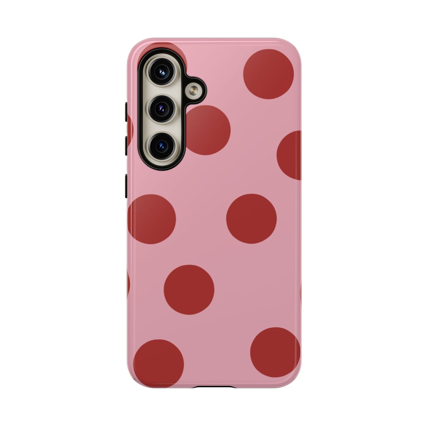 Pink & Red Polka Dot Tough Phone Case
