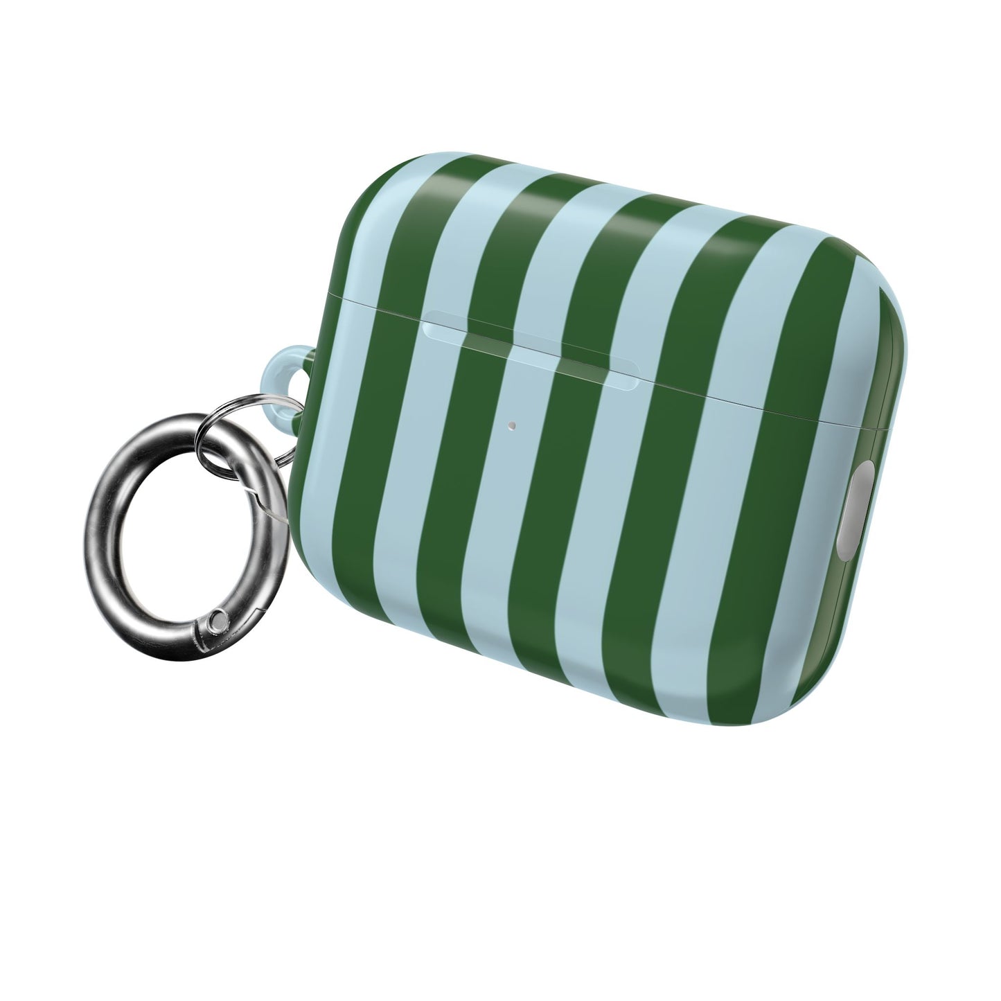 Striped Green AirPod Case – Retro Vertical Stripe Protective Cover