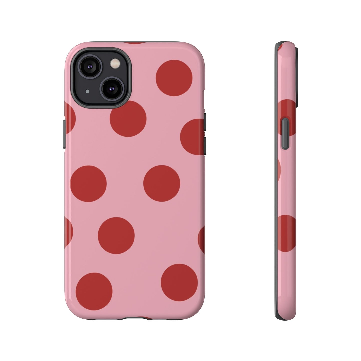 Red & Pink Polka Dot Tough Phone Case