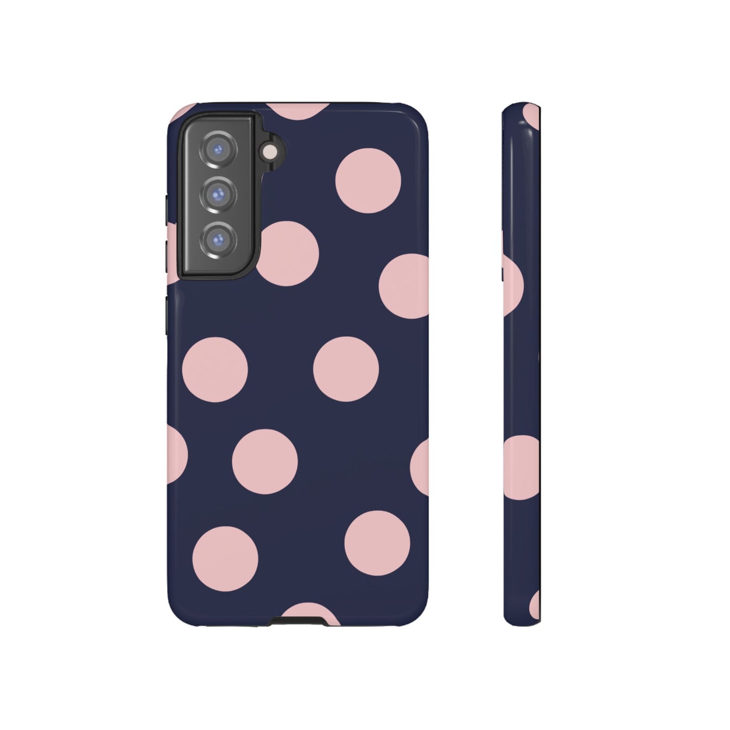 Blue & Pink Polka Dot Phone Case