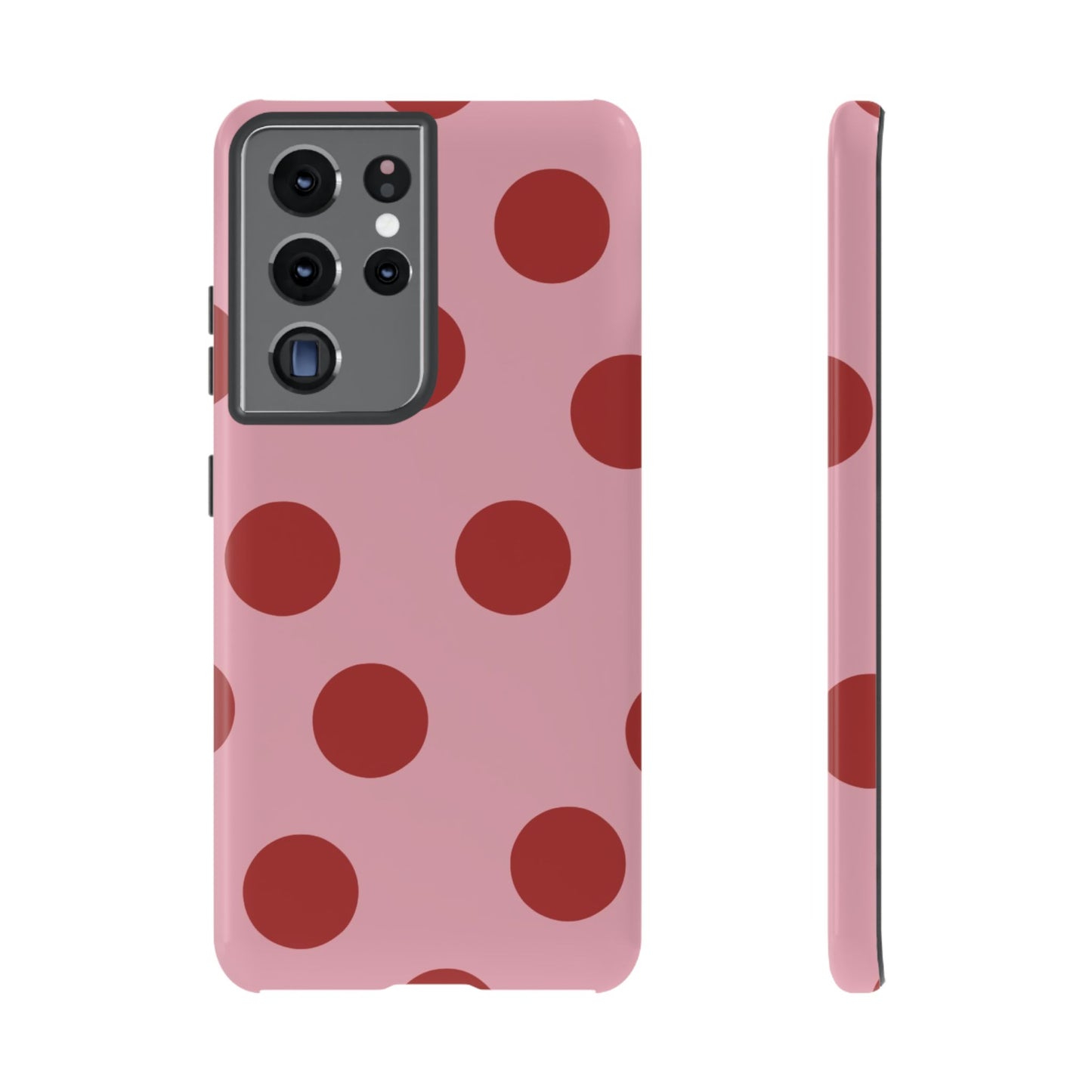 Pink & Red Polka Dot Tough Phone Case