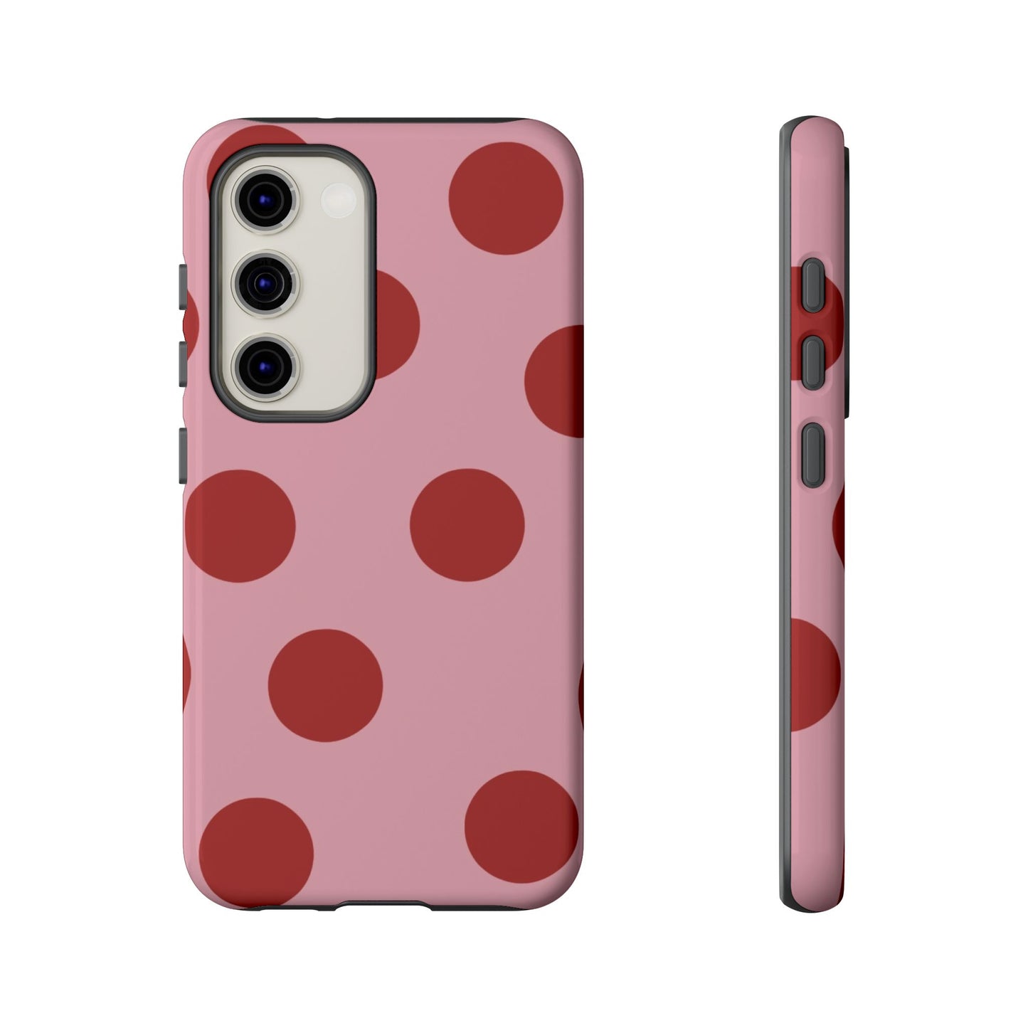 Pink & Red Polka Dot Tough Phone Case