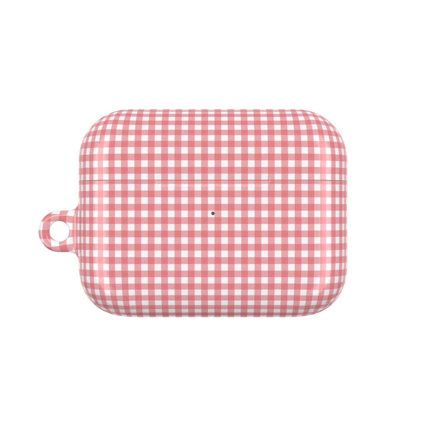 Gingham Pink AirPod Case — Cute Checkered Protective Cover