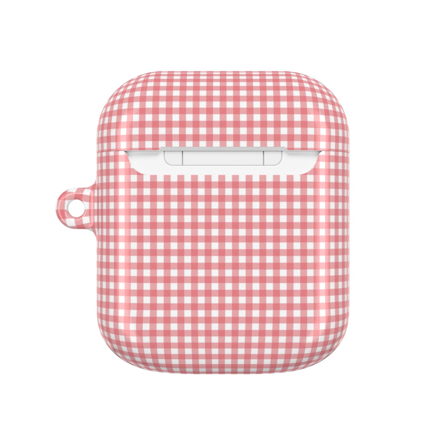 Gingham Pink AirPod Case — Cute Checkered Protective Cover