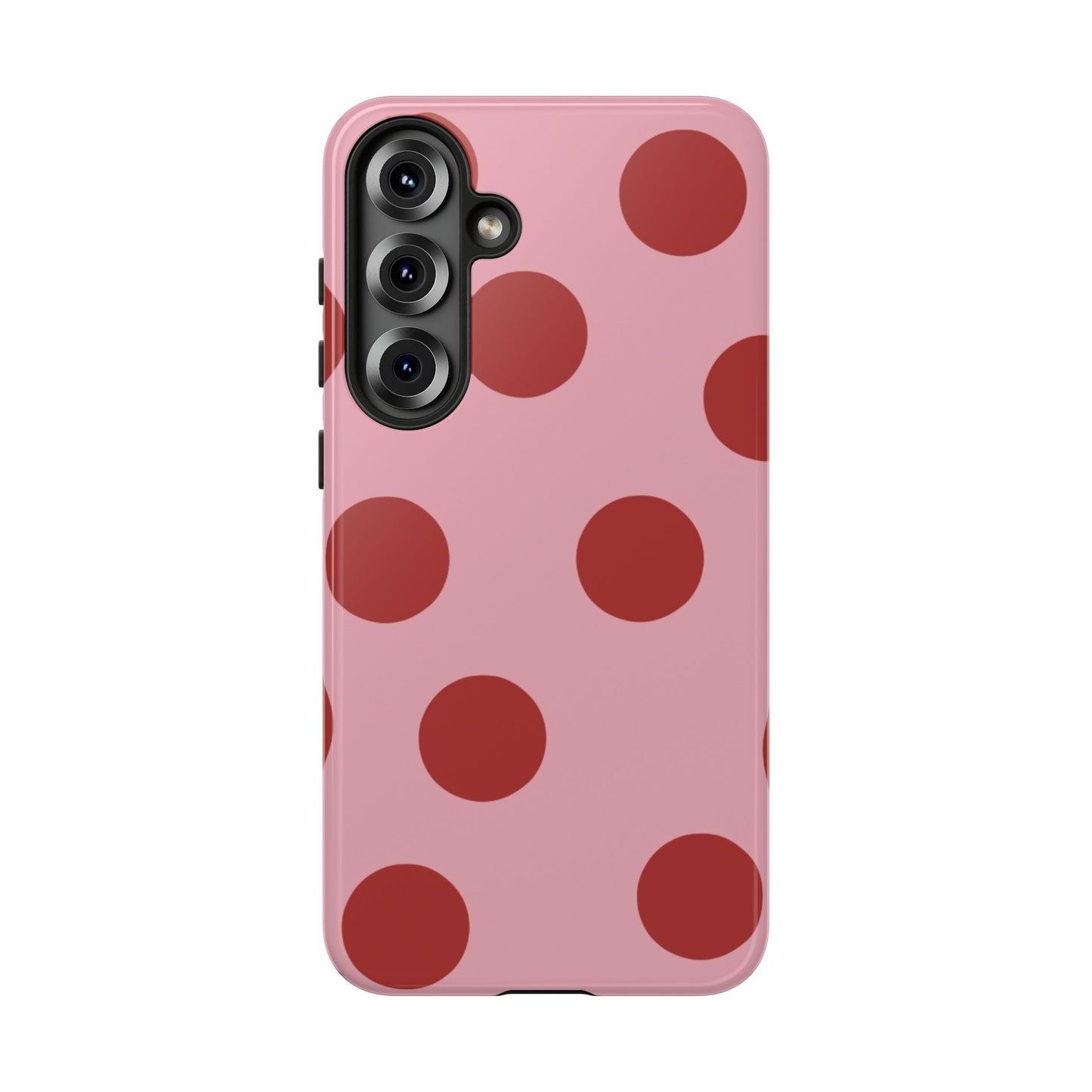 Pink & Red Polka Dot Tough Phone Case