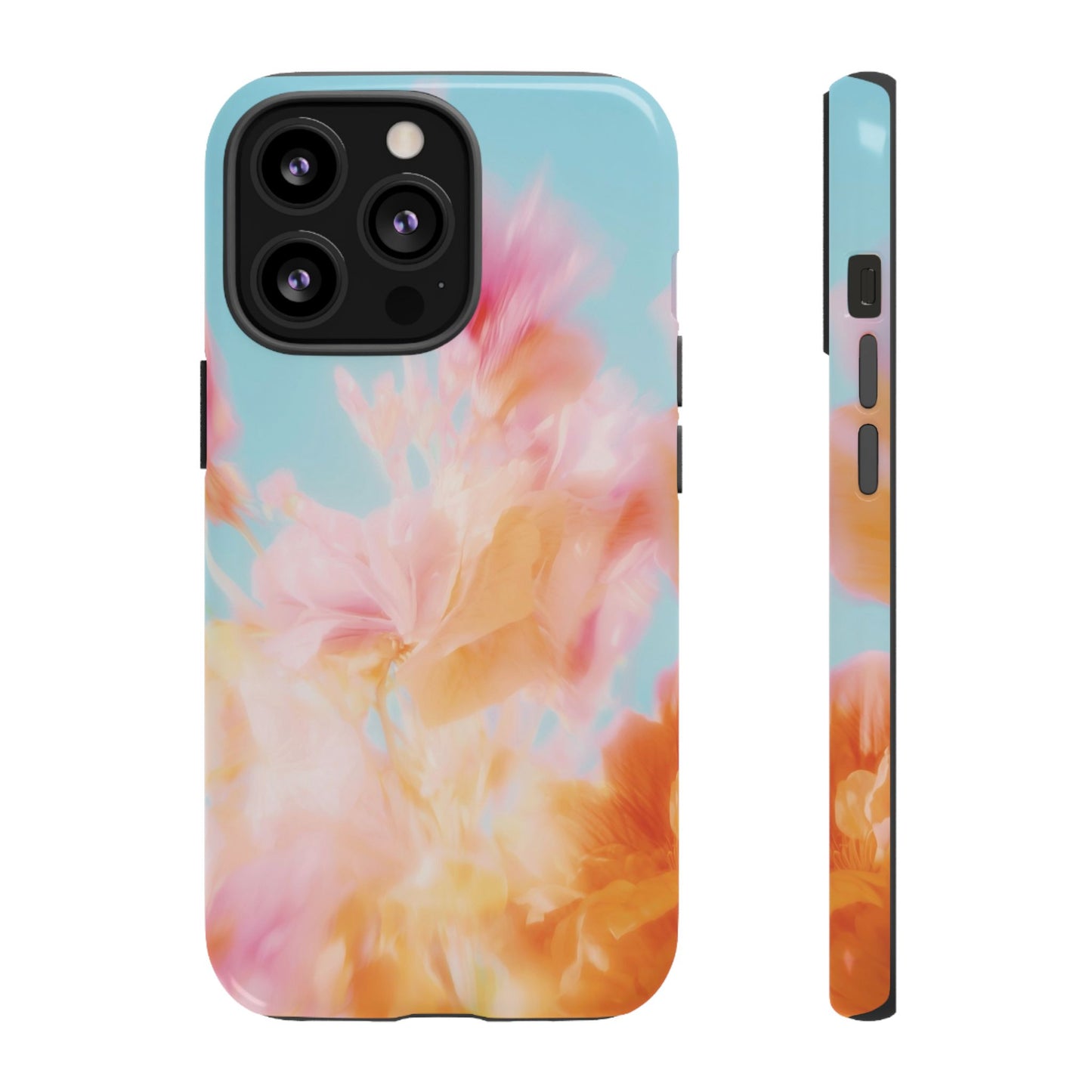 Grainy Blur Flower Phone Case