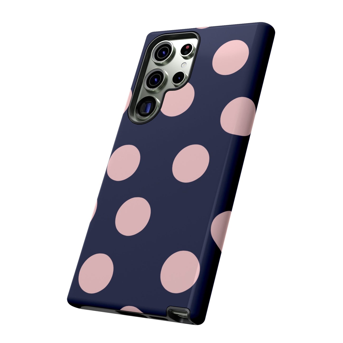 Blue & Pink Polka Dot Phone Case