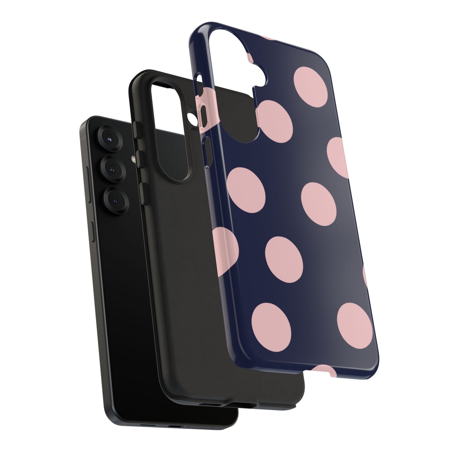 Blue & Pink Polka Dot Phone Case