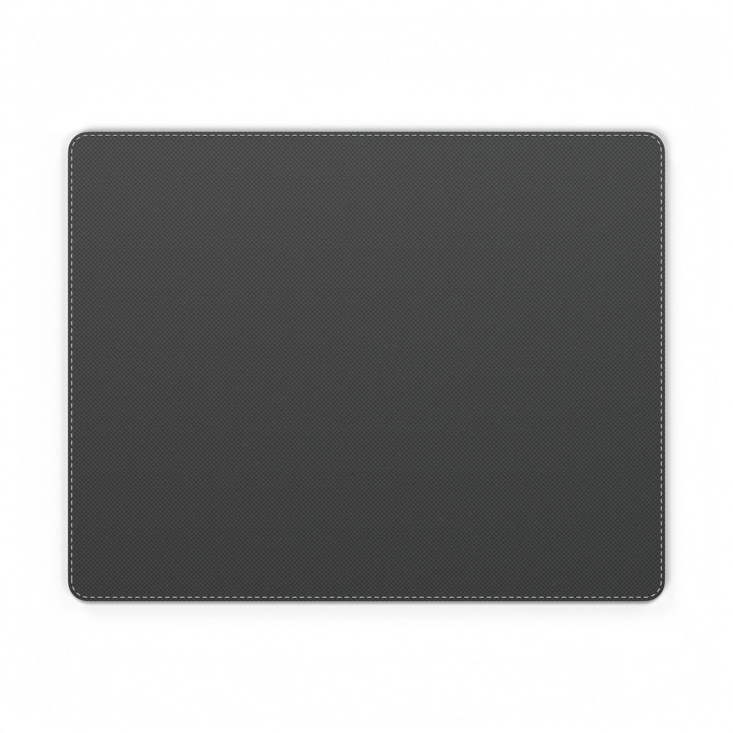 Retro Pink Checker PU Leather Mouse Mat — Starburst Pattern Desk Pad