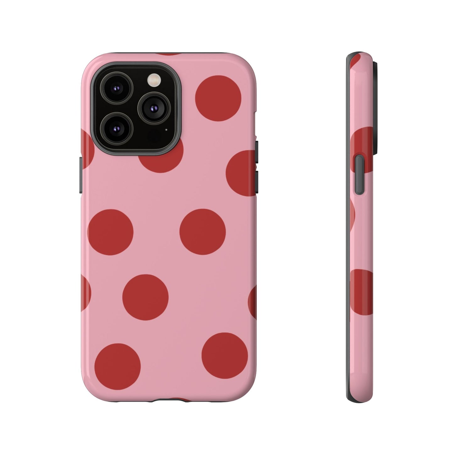 Red & Pink Polka Dot Tough Phone Case