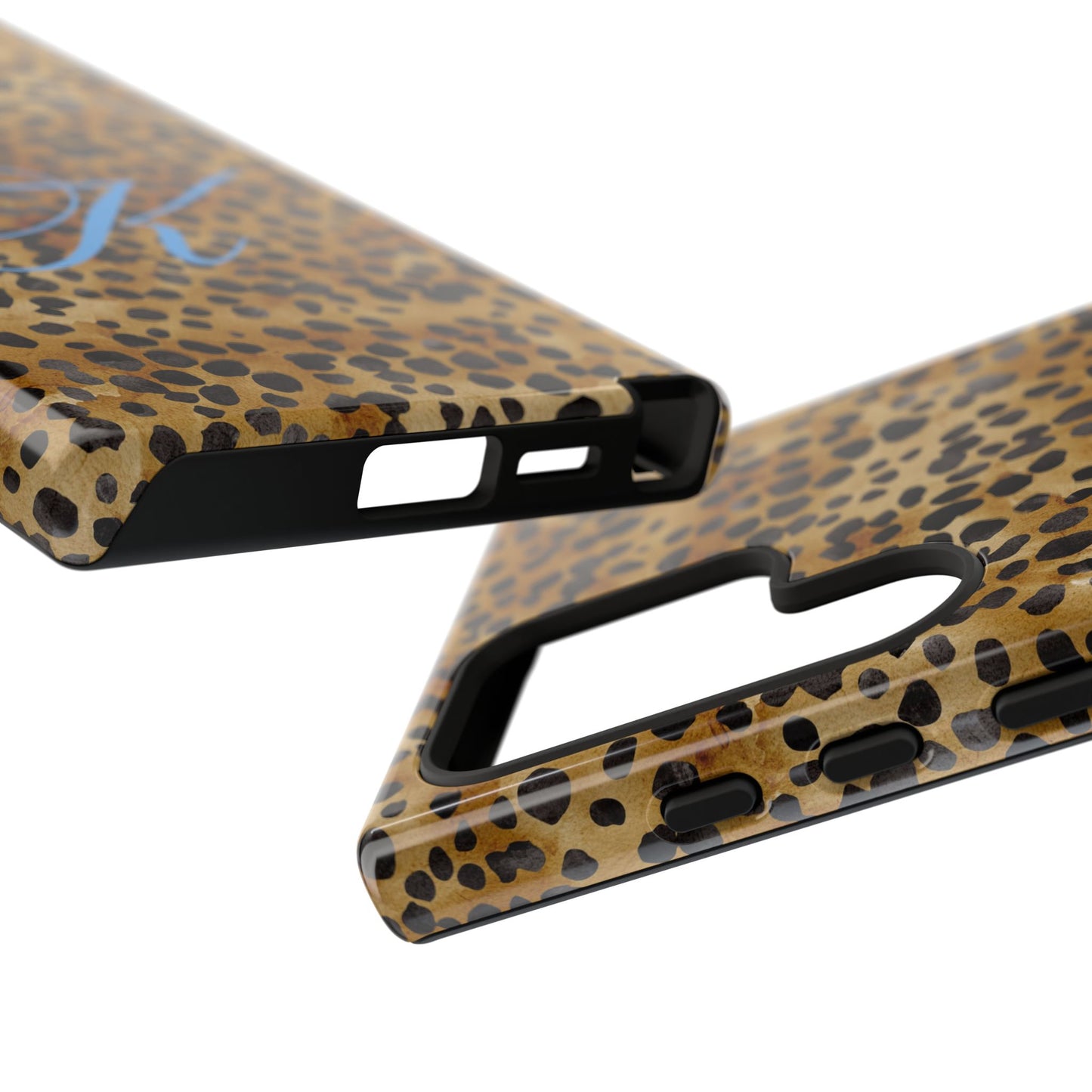 Personalized Initial Leopard Monogram Tough Case