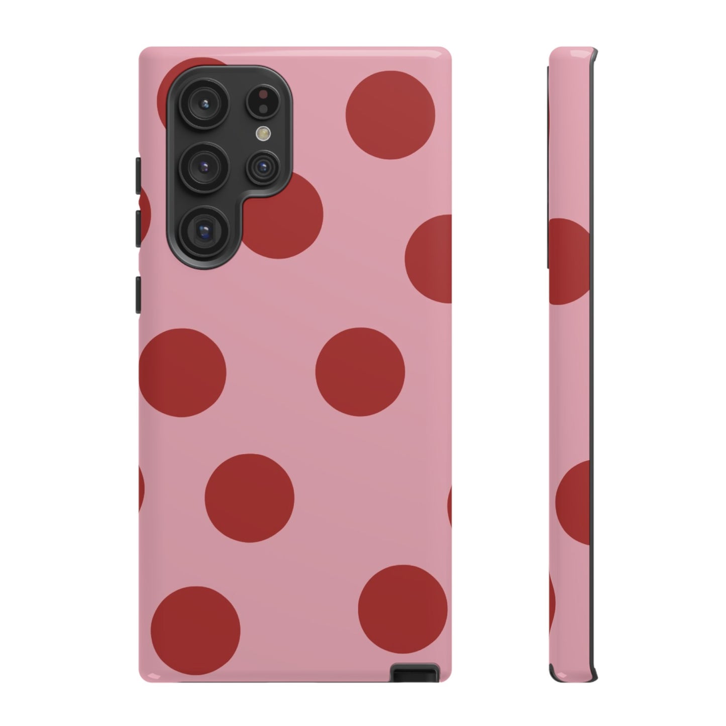 Pink & Red Polka Dot Tough Phone Case