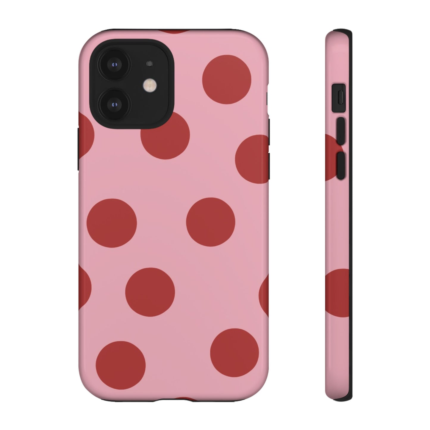 Red & Pink Polka Dot Tough Phone Case
