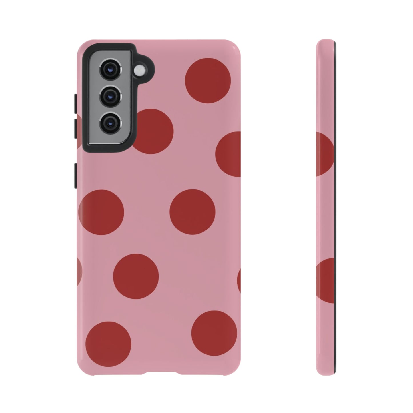 Pink & Red Polka Dot Tough Phone Case