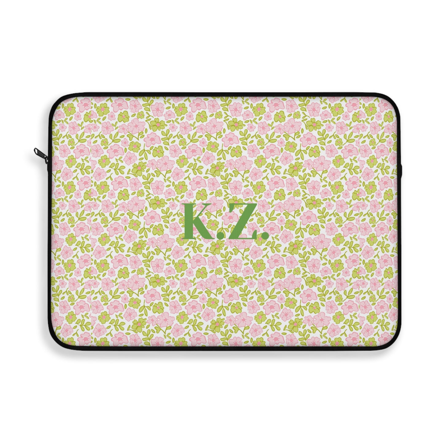 Personalized Floral Laptop Sleeve