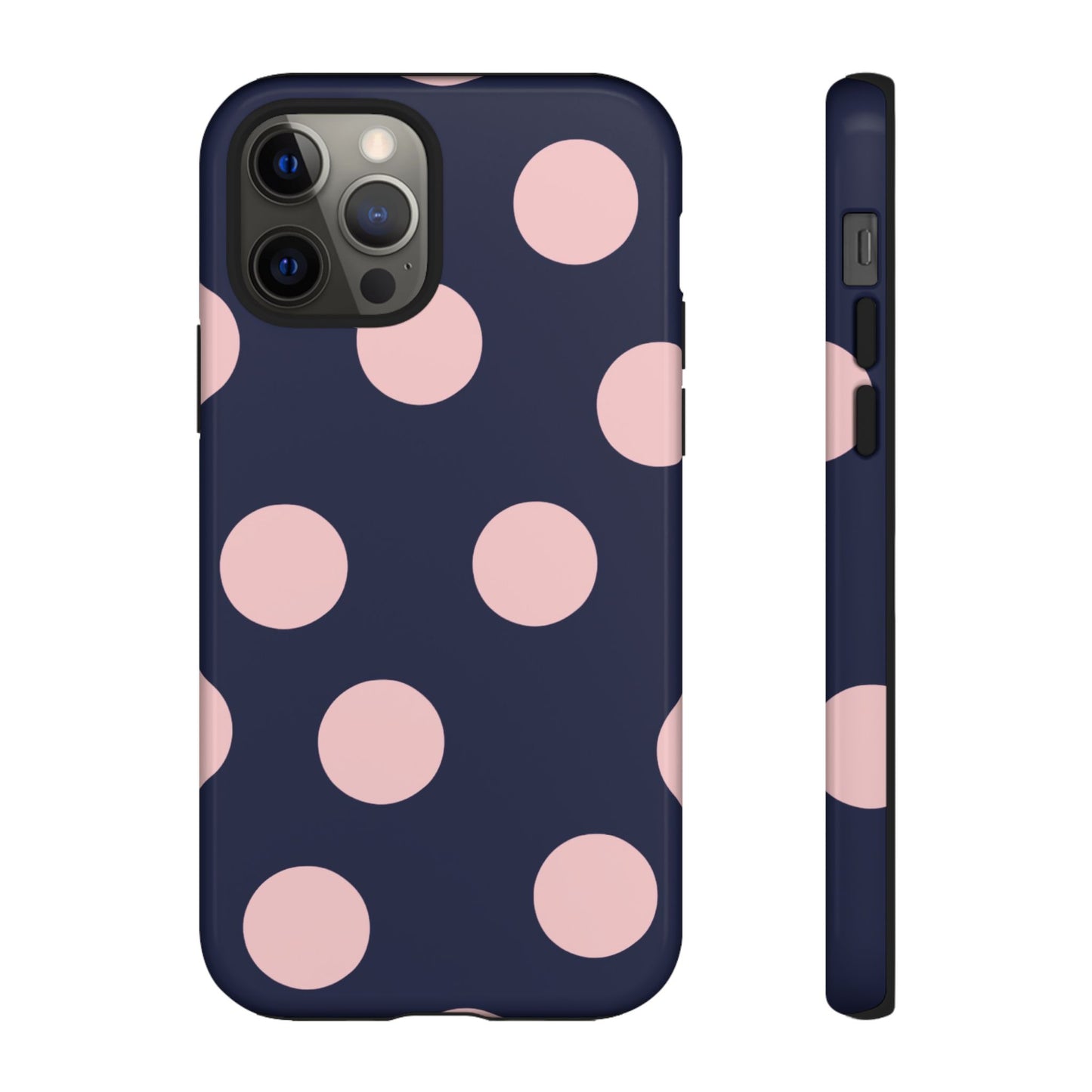 Blue & Pink Polka Dot Tough Phone Case