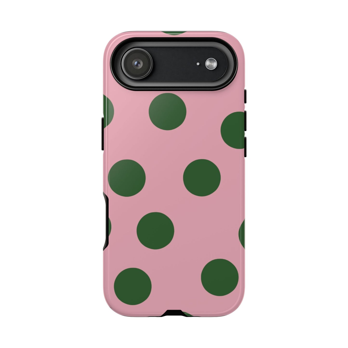 Pink & Green Polka Dot Tough Phone Case