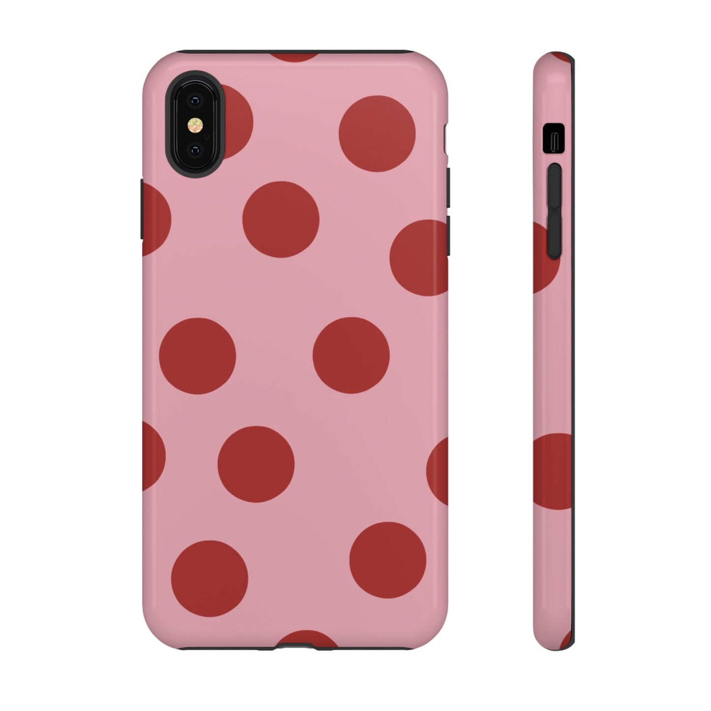 Red & Pink Polka Dot Tough Phone Case