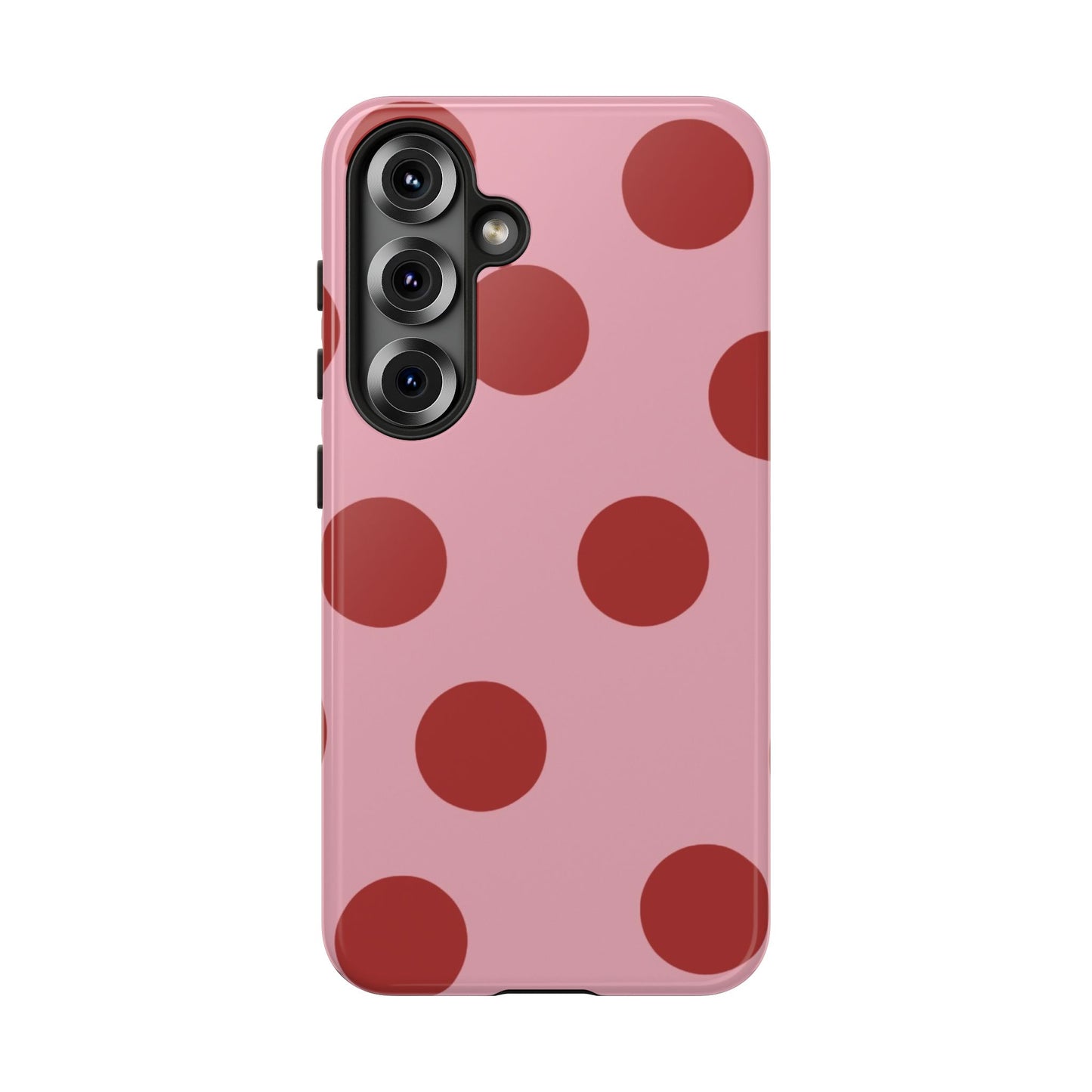 Pink & Red Polka Dot Tough Phone Case