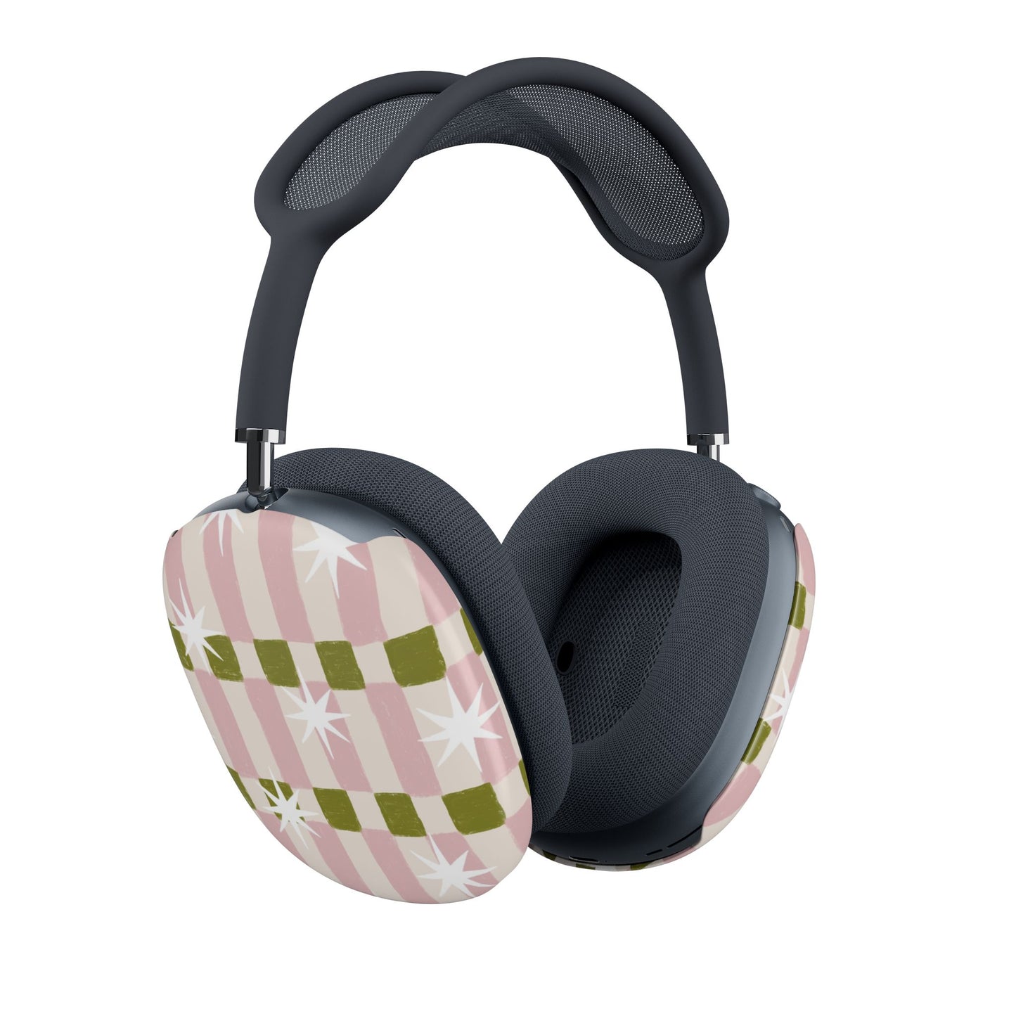Retro Pink Plaid AirPod Max Covers