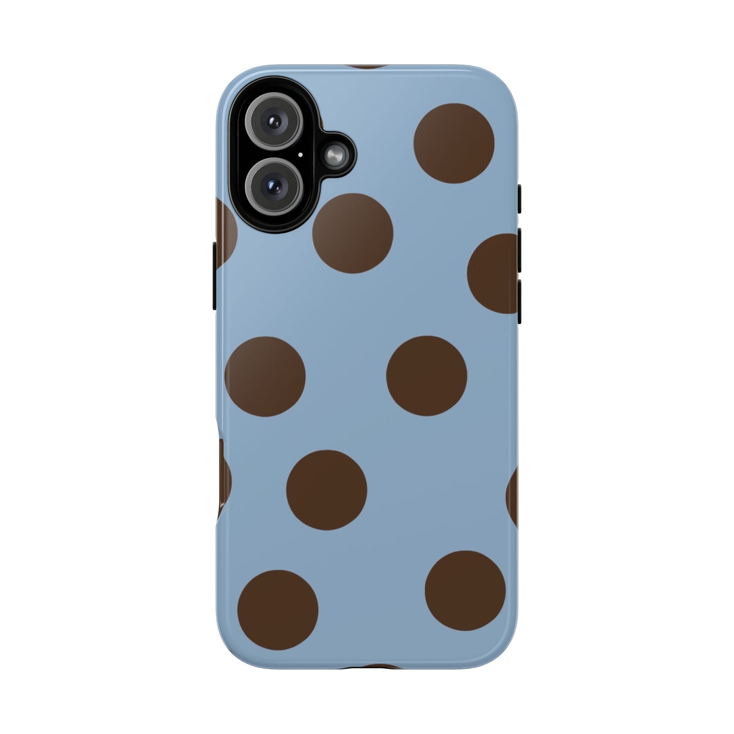 Blue & Brown Polka Dot Tough Phone Case