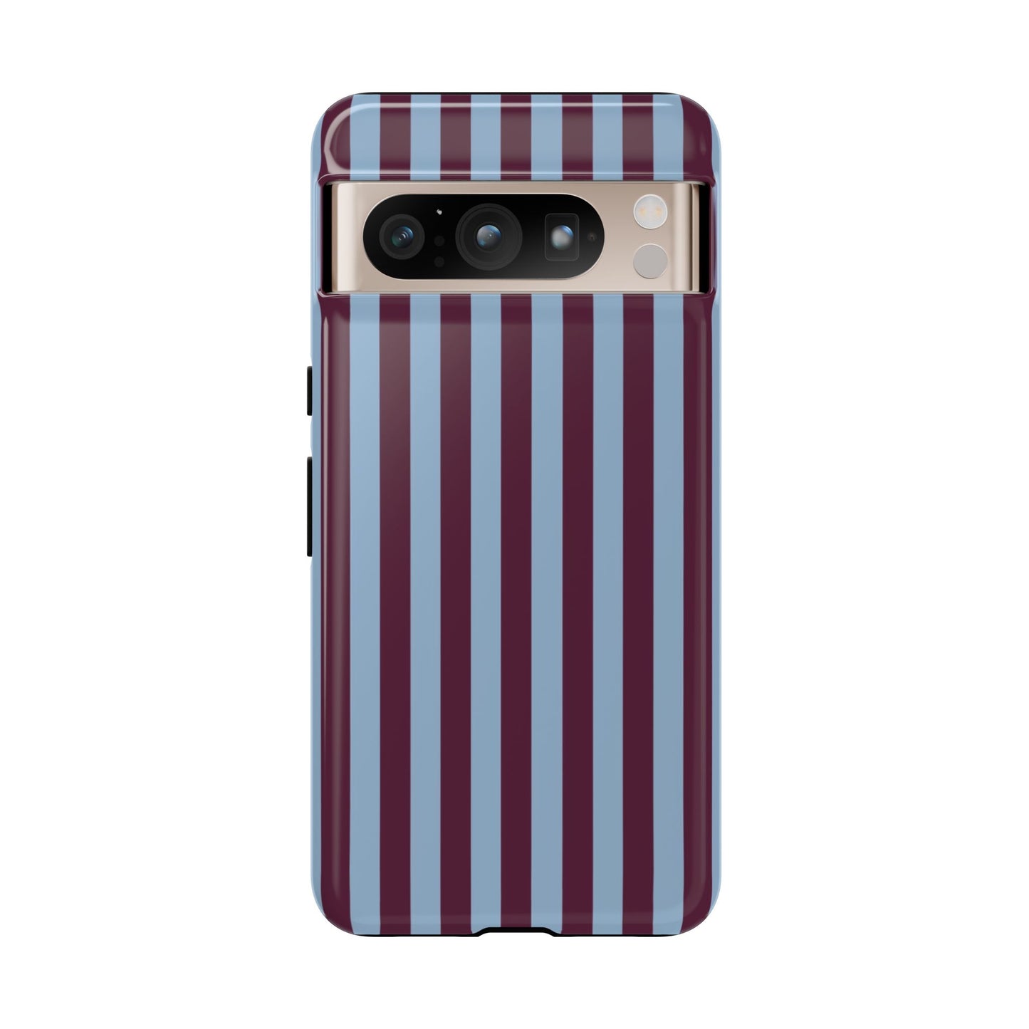Blue & Maroon Striped Tough Phone Case