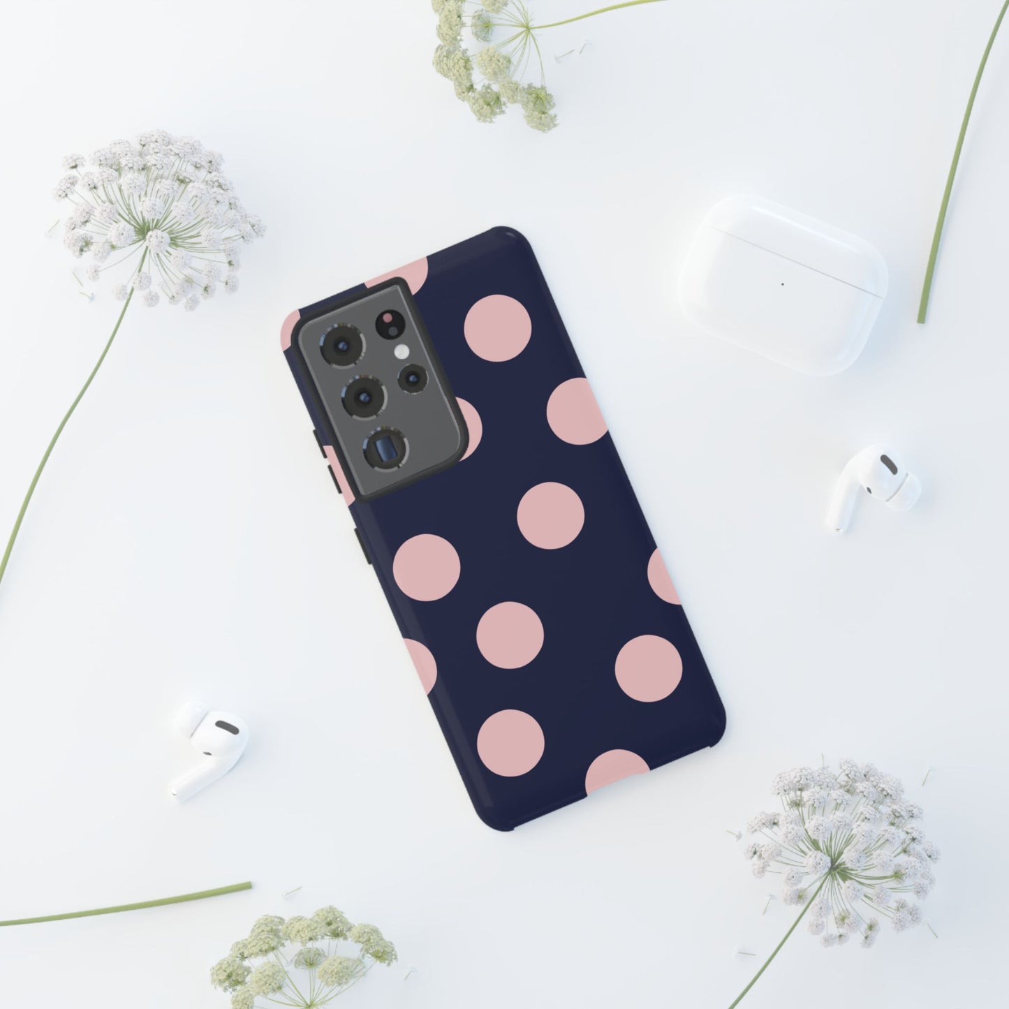 Blue & Pink Polka Dot Phone Case