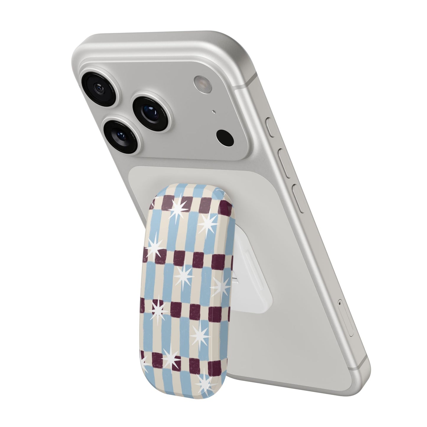 Retro Check Clickit Kindle & Phone Stand