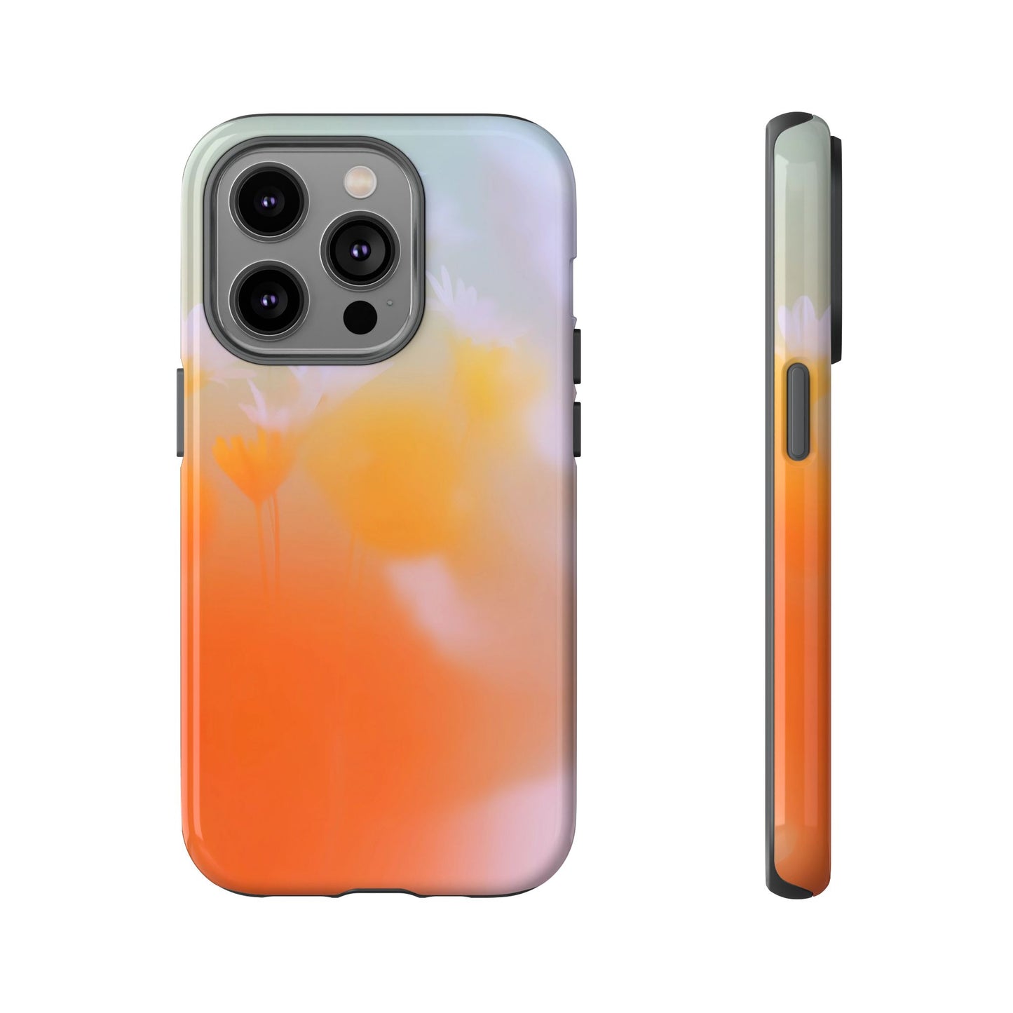 Grainy Blur Flower Phone Case