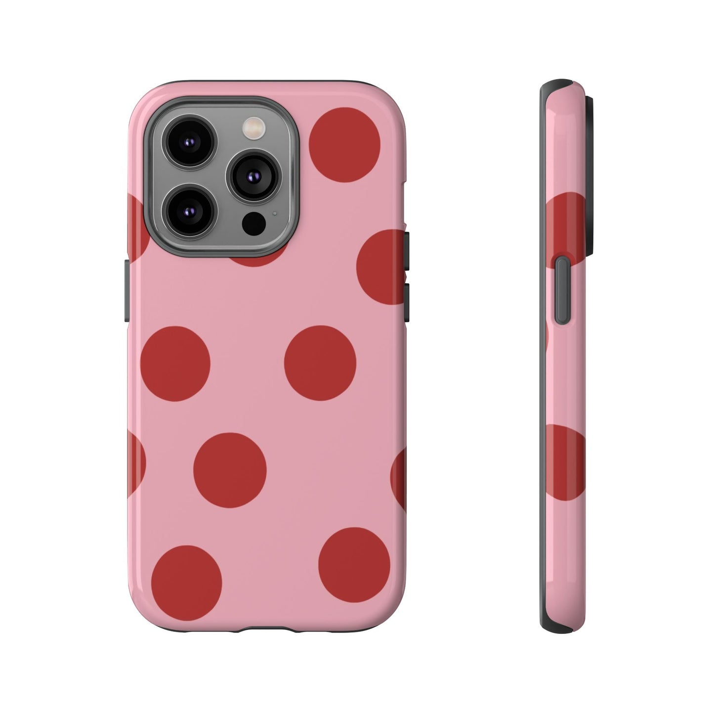 Red & Pink Polka Dot Tough Phone Case