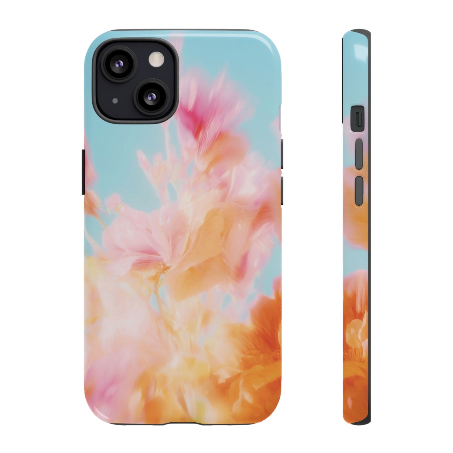 Grainy Blur Flower Phone Case