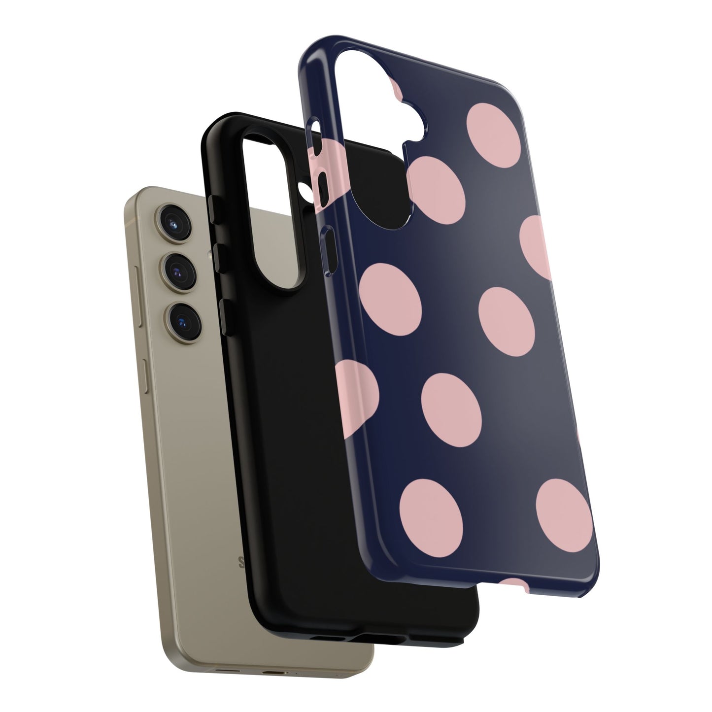 Blue & Pink Polka Dot Phone Case
