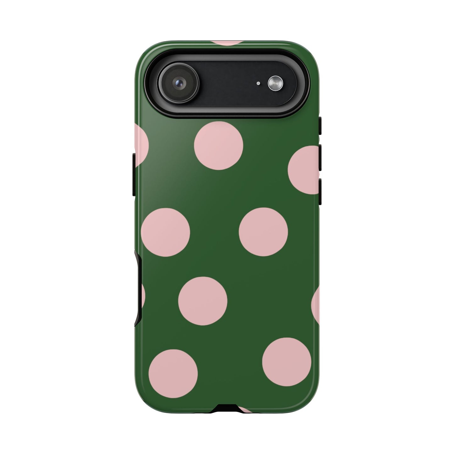 Pink & Green Polka Dot Tough Phone Case