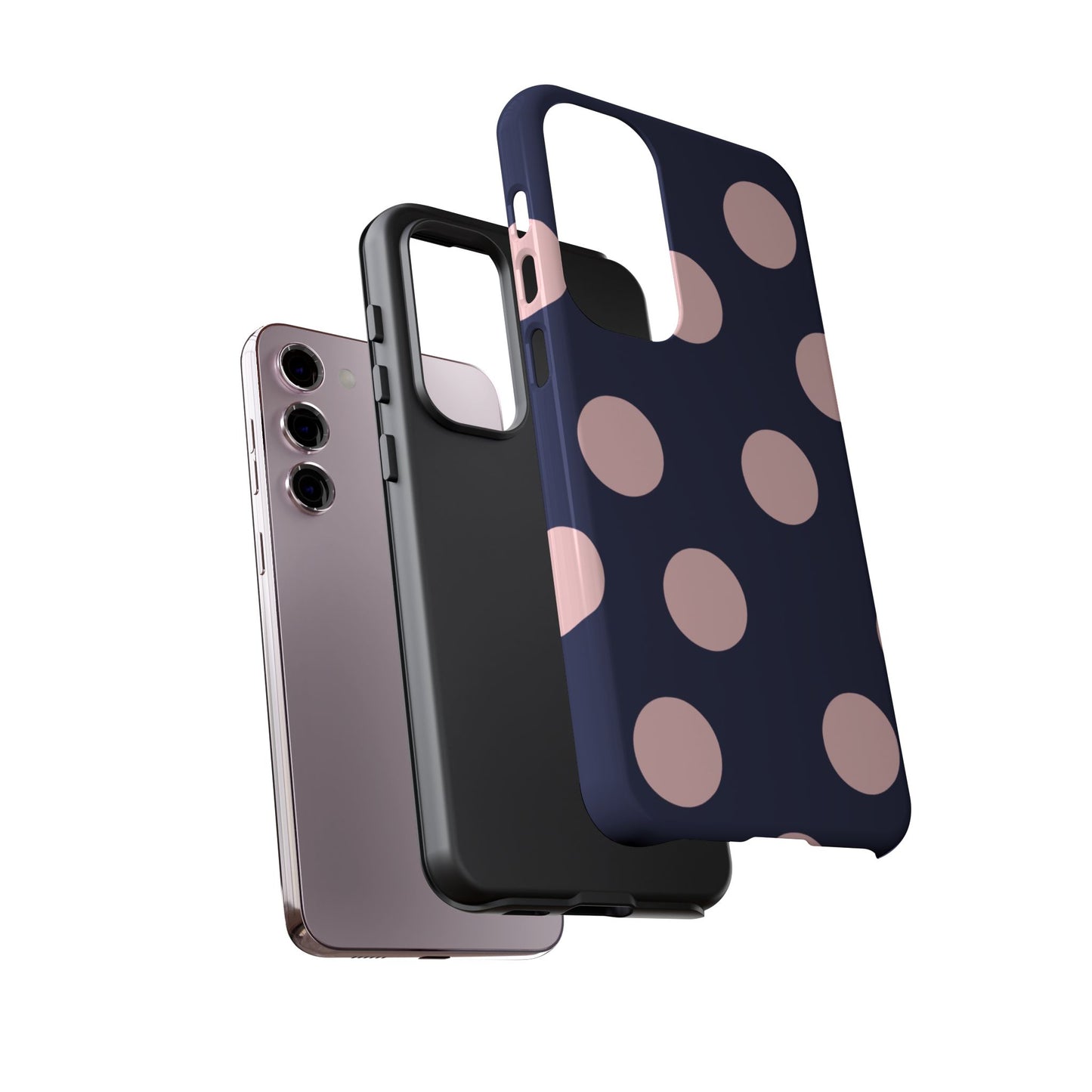 Blue & Pink Polka Dot Phone Case