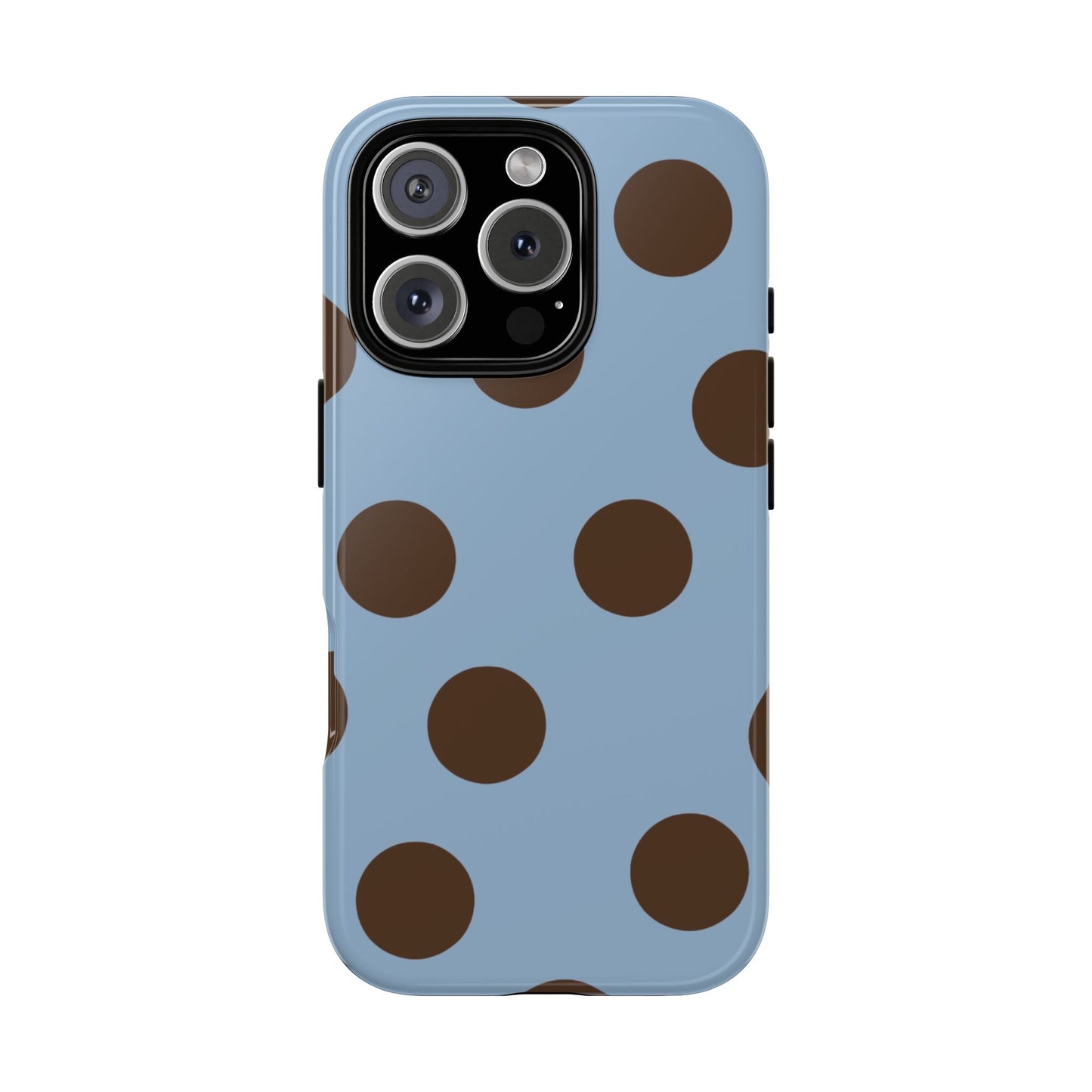 Blue & Brown Polka Dot Tough Phone Case