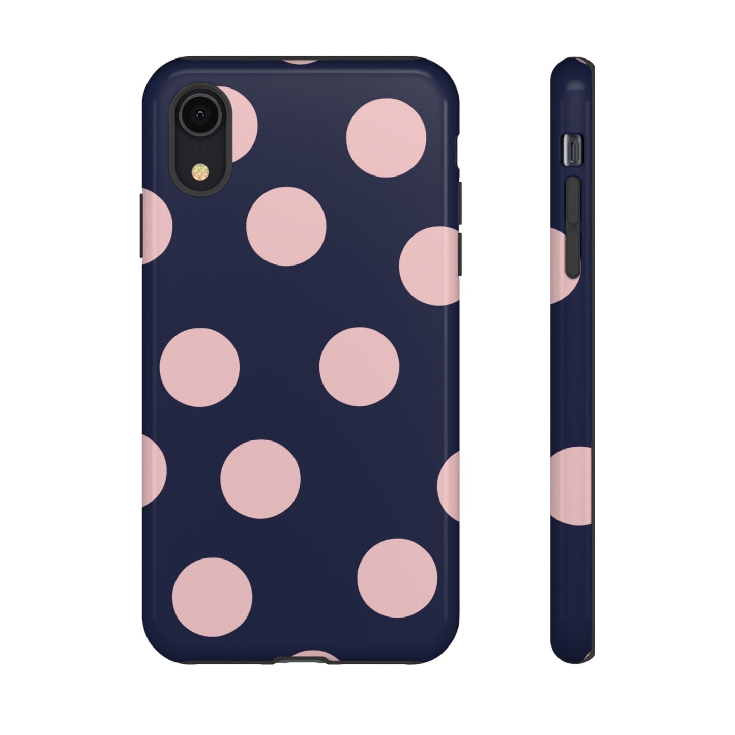 Blue & Pink Polka Dot Tough Phone Case