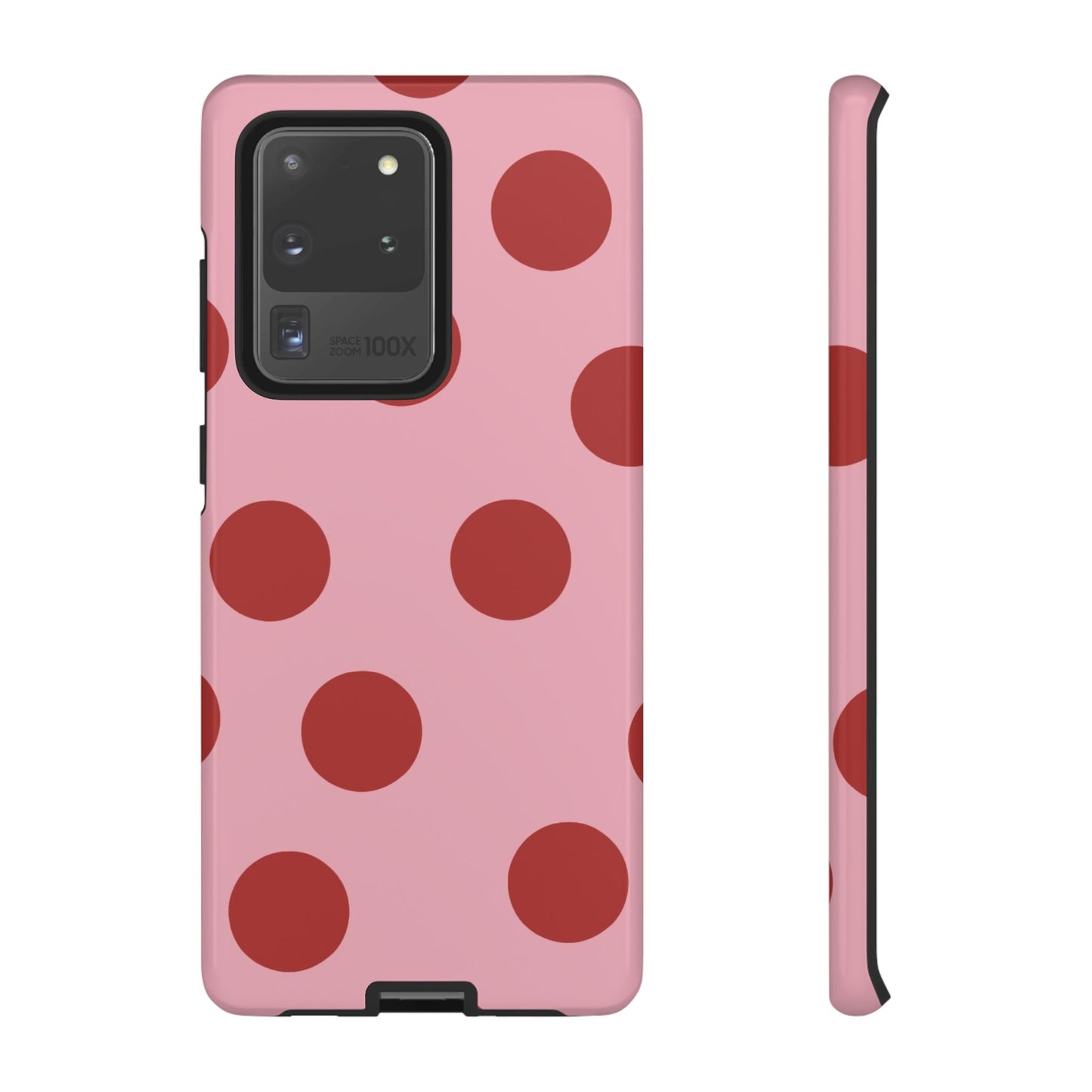Pink & Red Polka Dot Tough Phone Case