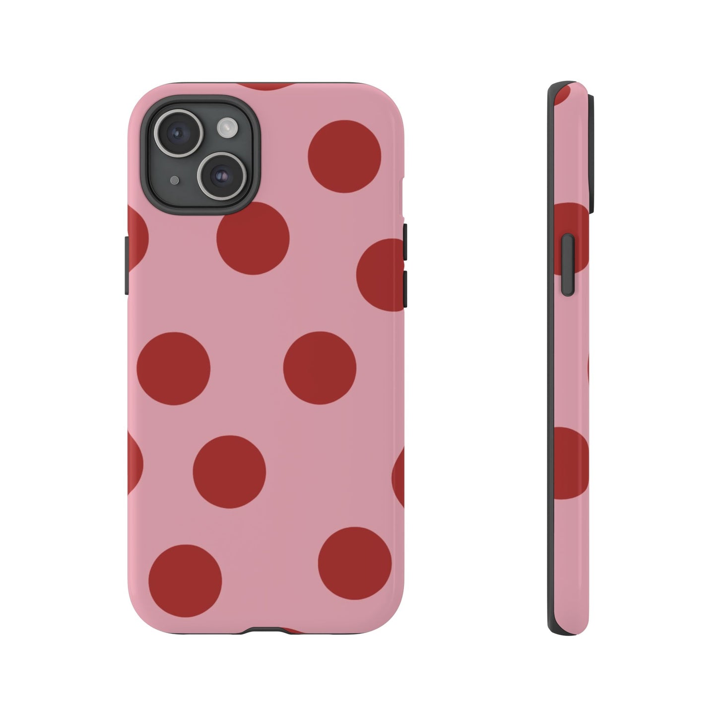 Red & Pink Polka Dot Tough Phone Case