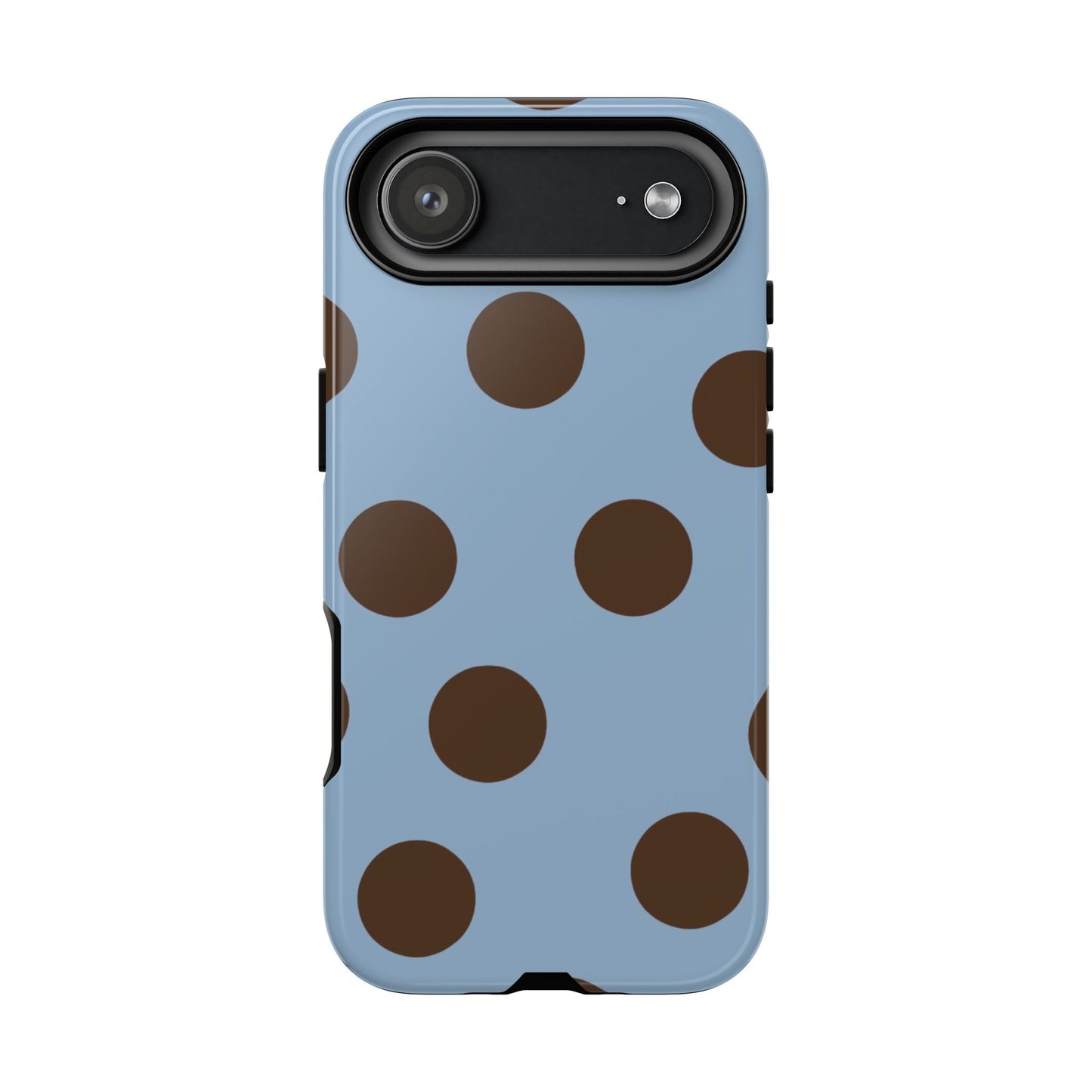 Blue & Brown Polka Dot Tough Phone Case