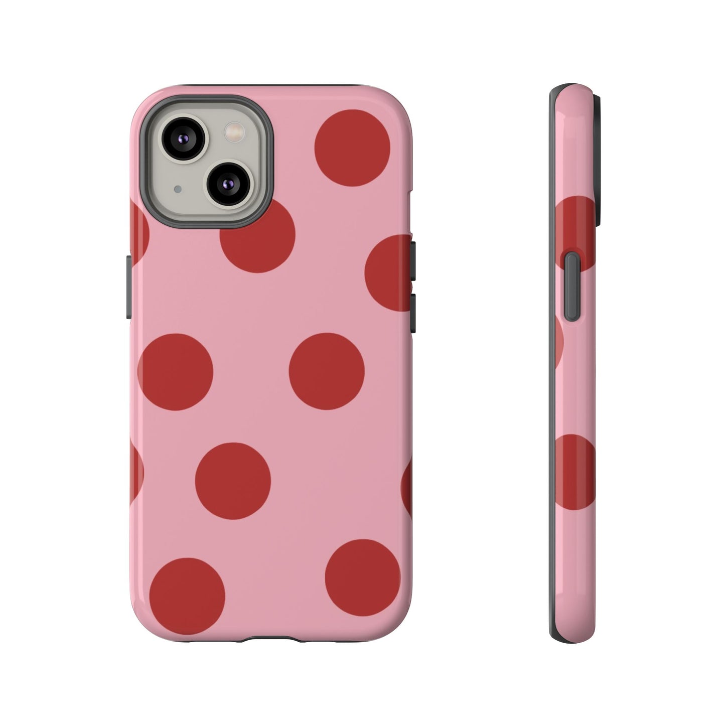 Red & Pink Polka Dot Tough Phone Case