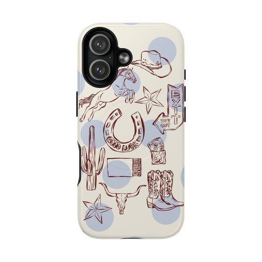 Western Cowboy Phone Case — Tough Magnetic Protective Case