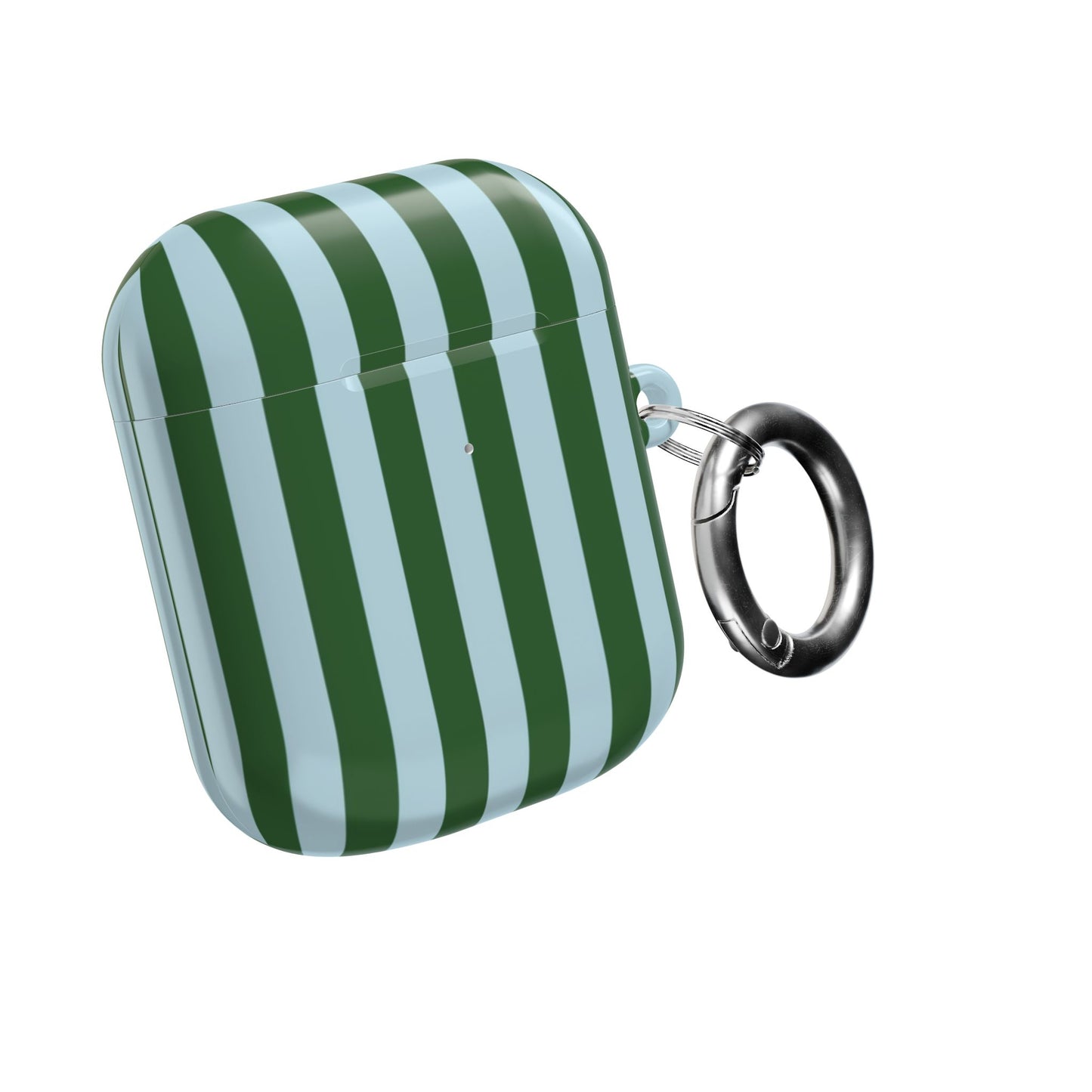 Striped Green AirPod Case – Retro Vertical Stripe Protective Cover