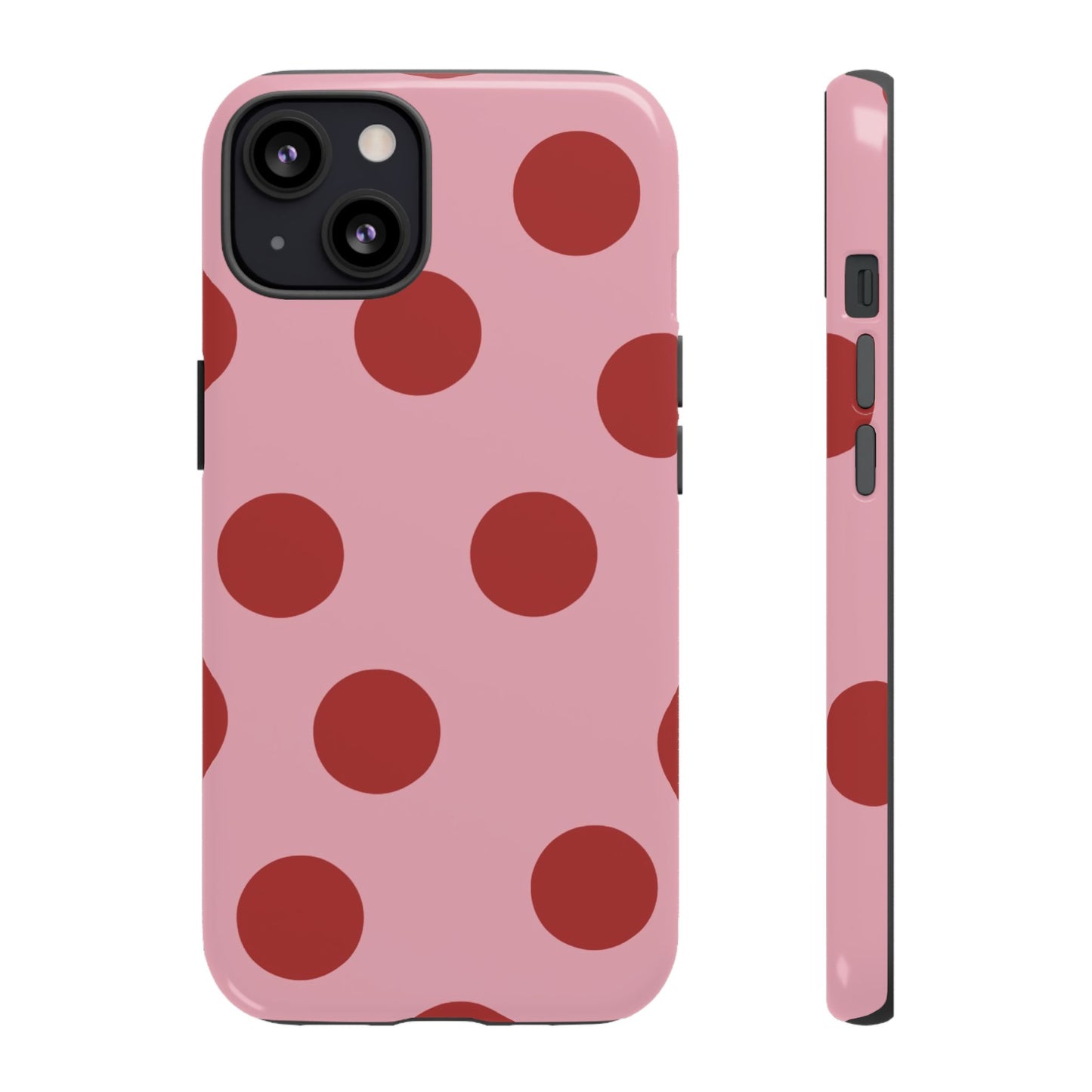 Red & Pink Polka Dot Tough Phone Case